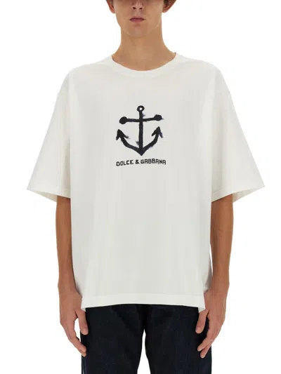 Dolce & Gabbana T-shirt With Logo In White
