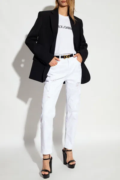 Dolce & Gabbana T-shirt With Logo In White