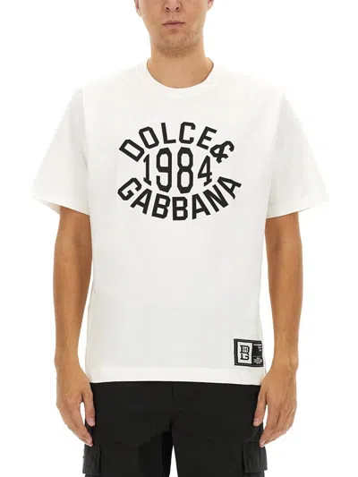 Dolce & Gabbana T-shirt With Logo In White