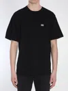 Dolce & Gabbana Cotton T-shirt With Metal Plaque Featuring Front Logo