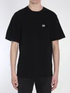 Dolce & Gabbana Cotton T-shirt With Metal Plaque Featuring Front Logo In Black