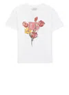 Dolce & Gabbana Girl's Logo-print Tulip Graphic T-shirt In White