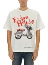 Dolce & Gabbana Italian Holiday Print Jersey T-shirt In White