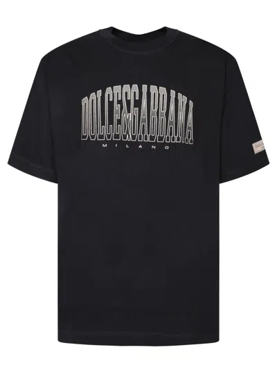Dolce & Gabbana Man T-shirt Black Size 40 Cotton