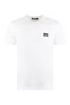 Dolce & Gabbana Basic Crew-neck Cotton T-shirt In White