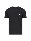 Dolce & Gabbana Cotton T-shirt With Metal Plaque Featuring Front Logo