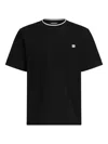 Dolce & Gabbana Black Crewneck T-shirt With Logo Embroidery On The Front