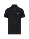 Dolce & Gabbana Dark Gray Logo Plaque Cotton Men Polo Shirt T-shirt In Black
