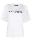 Dolce & Gabbana Logo Short-sleeved T-shirt In White