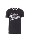 Dolce & Gabbana Round Neck T-shirt In Cotton In Black