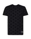 Dolce & Gabbana T-shirt All-over Flocked In Black