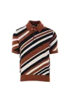 Dolce & Gabbana Striped Polo Shirt In Multi