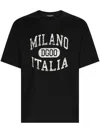 Dolce & Gabbana Cotton T-shirt With Dg Logo Print In Multicolor