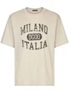 Dolce & Gabbana Dg Logo-print Cotton T-shirt In Beige O Tan
