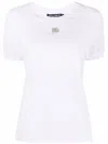 Dolce & Gabbana Crystal-embellished Cotton T-shirt In White