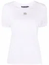 Dolce & Gabbana Crystal-embellished Cotton T-shirt In White