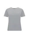 Dolce & Gabbana Logo-embossed Cotton T-shirt In Bianco Ottico