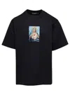 Dolce & Gabbana Man T-shirt Black Size 40 Cotton, Glass