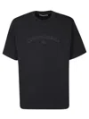 Dolce & Gabbana Crew Neck Logo Print T-shirt In Black