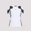 Dolce & Gabbana Logo Plaque T-shirt With Lace Inserts