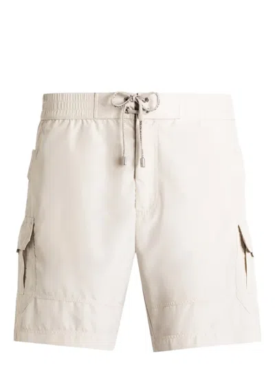Dolce & Gabbana Tag-detail Swim Shorts In White