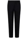 Dolce & Gabbana Monogram-pattern Tailored Trousers In Black