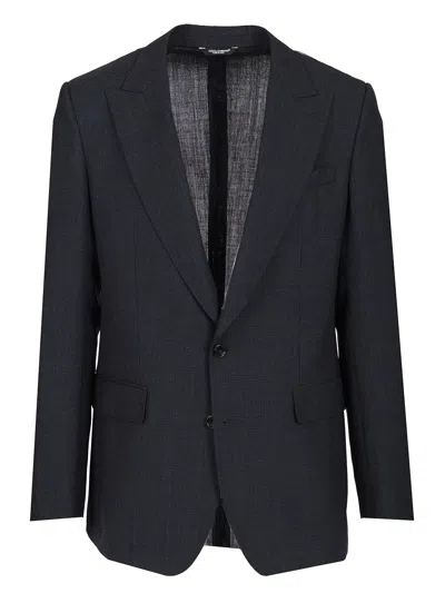 Dolce & Gabbana Tailored Blazer Jackets Multicolor In Black