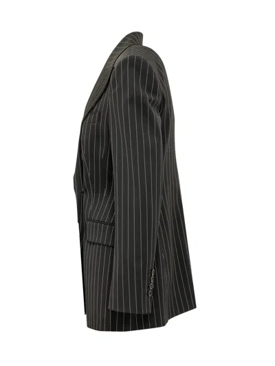 Dolce & Gabbana Tailored Blazer With Striped Detailing In Rigato