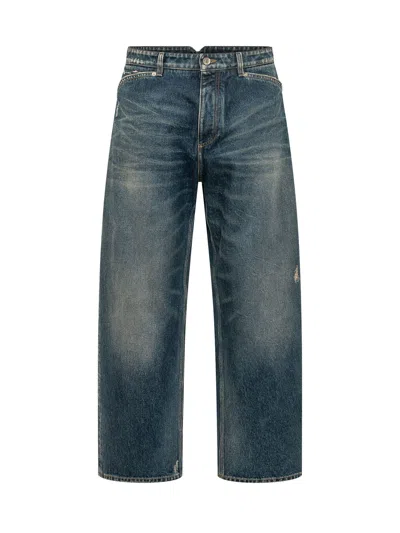Dolce & Gabbana Tailored Cotton Trousers In Blue