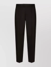 Dolce & Gabbana Tailored Cotton Trousers With Double Pleats In Brown