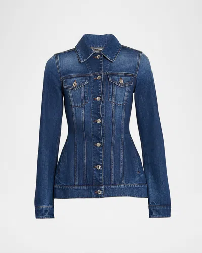 Dolce & Gabbana Tailored Denim Jacket In Blue