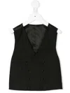 Dolce & Gabbana Tailored Double-breasted Waistcoat In Schwarz