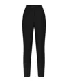 Dolce & Gabbana Pleated Wool-blend Gabardine Straight-leg Pants In Black