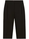 Dolce & Gabbana Tailored Knee-length Shorts In Black
