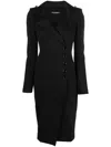 Dolce & Gabbana Tailored Long-sleeve Dress In Black