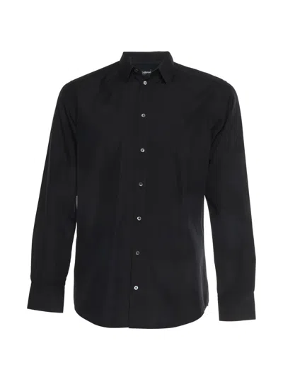 Pre-owned Dolce & Gabbana Tailored Long-sleeve Shirt In Black