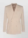 Dolce & Gabbana Tailored Pinstripe Blazer With Front Pockets