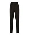 Dolce & Gabbana Tailored Pinstripe Wool Pants In Black