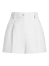Dolce & Gabbana Shorts In Stuoia Stretch In White