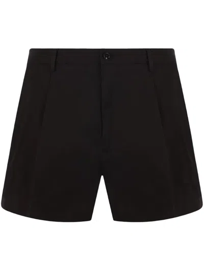 Dolce & Gabbana Tailored Shorts With Pleats In Black