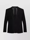 Dolce & Gabbana Tailored Single-breasted Blazer With Notched Lapels In Black