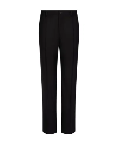 Dolce & Gabbana Tailored Straight-leg Trousers In Black
