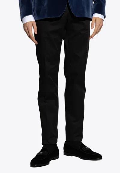 Dolce & Gabbana Tailored Straight-leg Pants In Black