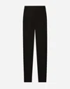 Dolce & Gabbana Tailored Cotton Trousers With Double Pleats In Black