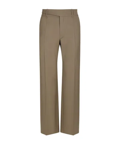 Dolce & Gabbana Tailored Stretch Twill Pants In Brown