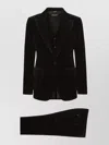 Dolce & Gabbana Tailored Suit Three Piece Velvet Texture In Animal Print