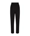 Dolce & Gabbana Women Stretch Wool And Silk Trousers In Black