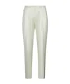Dolce & Gabbana Men Ivory Flannel Trousers In White