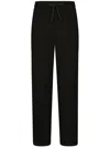 Dolce & Gabbana Cashmere Jogging Pants With Dg Logo In Black