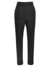 Dolce & Gabbana Tailored Wool Trousers With Ironed Pleat In Black